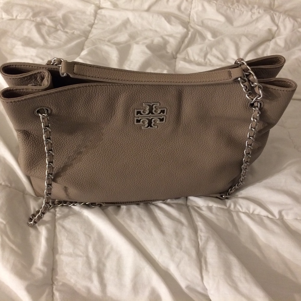 Gray & Silver Tory Burch handbag (NWT) - Picture 2 of 7
